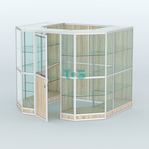 Павильон из профиля пристенный №7г (4,32 кв. м)