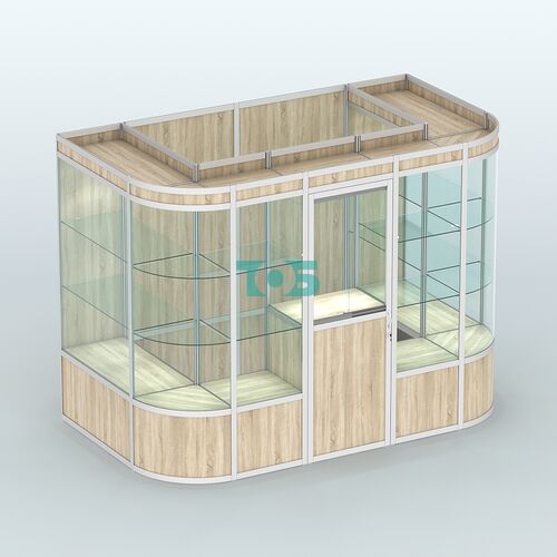 Павильон из профиля пристенный №8а (4,05 кв. м)