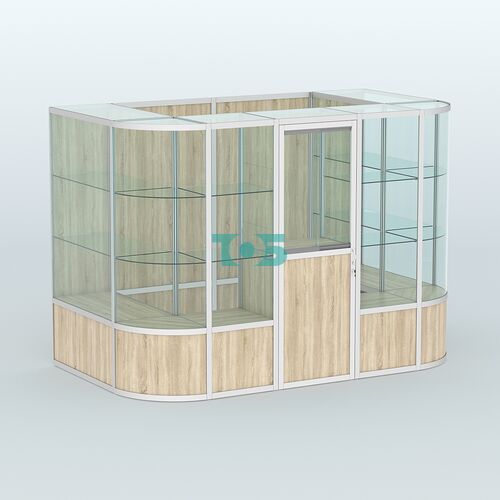 Павильон из профиля пристенный №8б (4,05 кв. м)