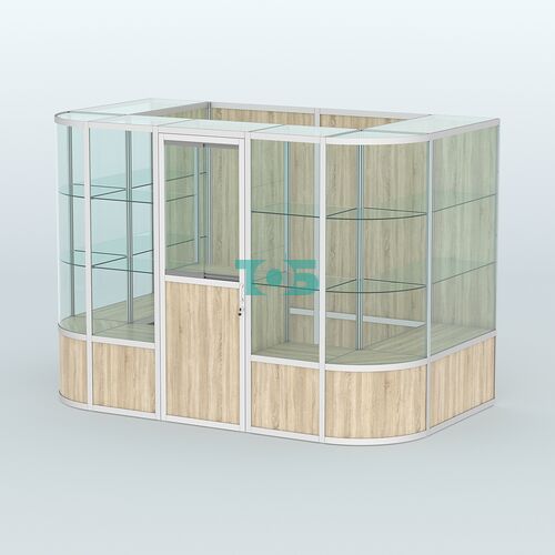 Павильон из профиля пристенный №8б (4,05 кв. м)