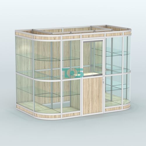 Павильон из профиля пристенный №8в (4,05 кв. м)