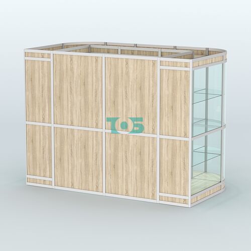 Павильон из профиля пристенный №8в (4,05 кв. м)