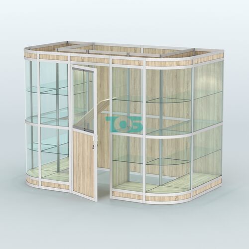 Павильон из профиля пристенный №8в (4,05 кв. м)