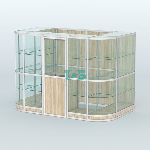 Павильон из профиля пристенный №8г (4,05 кв. м)