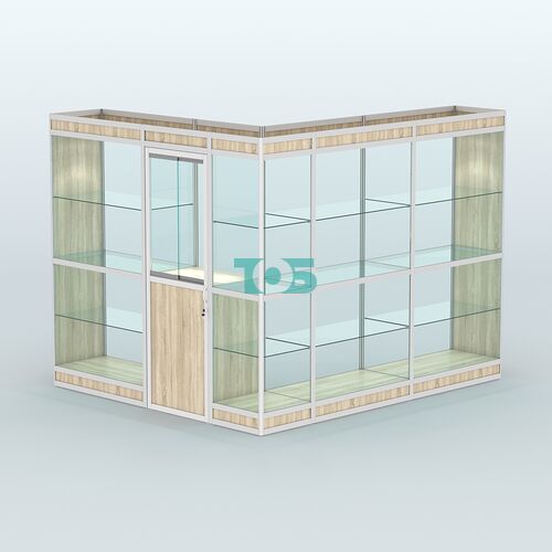 Павильон из профиля угловой №1в (5,5 кв.м)