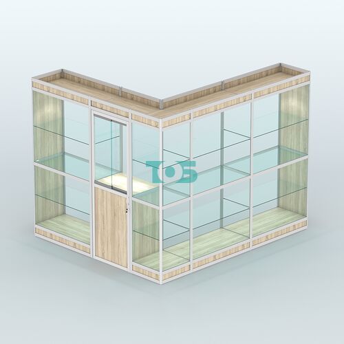 Павильон из профиля угловой №1в (5,5 кв.м)