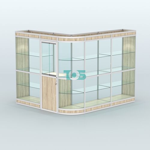 Павильон из профиля угловой №2в (5,5 кв.м)