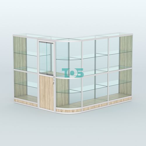 Павильон из профиля угловой №2г (5,5 кв.м)