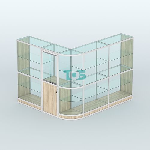 Павильон из профиля угловой №2г (5,5 кв.м)