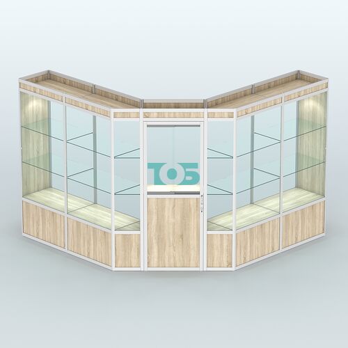 Павильон из профиля угловой №7а (9 кв.м)