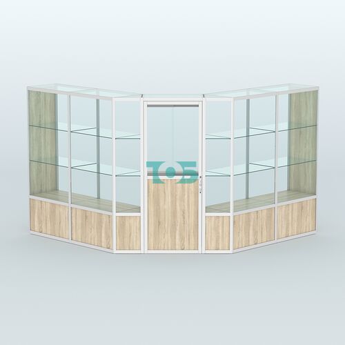 Павильон из профиля угловой №7б (9 кв.м)