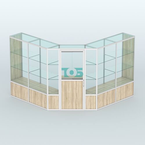 Павильон из профиля угловой №7б (9 кв.м)