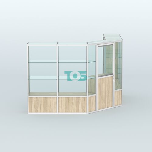 Павильон из профиля угловой №7б (9 кв.м)