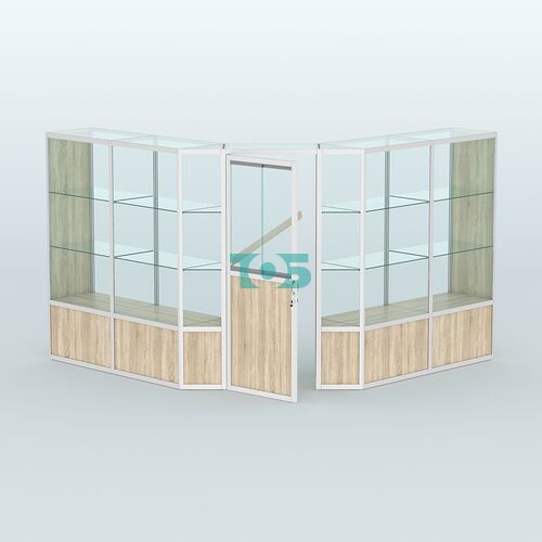 Павильон из профиля угловой №7б (9 кв.м)