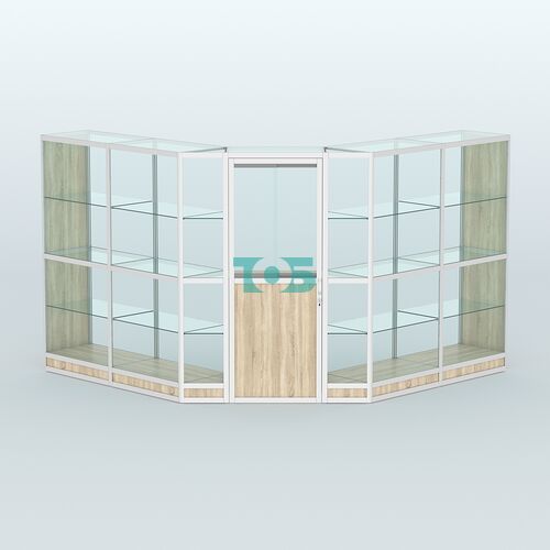 Павильон из профиля угловой №7г (9 кв.м)