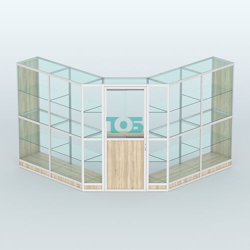 Павильон из профиля угловой №7г (9 кв.м)