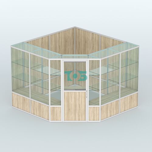 Павильон из профиля угловой №8б (9 кв.м)