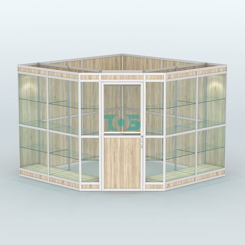 Павильон из профиля угловой №8в (9 кв.м)