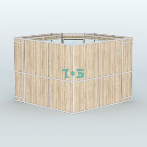 Павильон из профиля угловой №8в (9 кв.м)