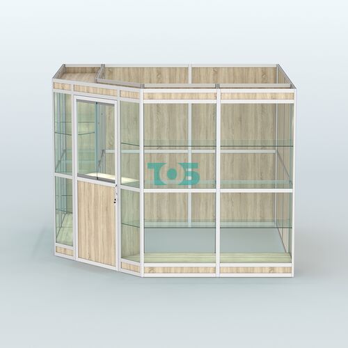 Павильон из профиля угловой №8в (9 кв.м)