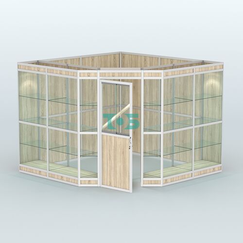 Павильон из профиля угловой №8в (9 кв.м)