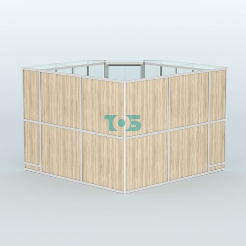 Павильон из профиля угловой №8г (9 кв.м)