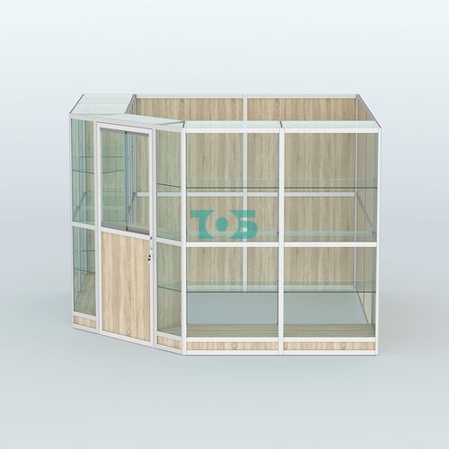 Павильон из профиля угловой №8г (9 кв.м)