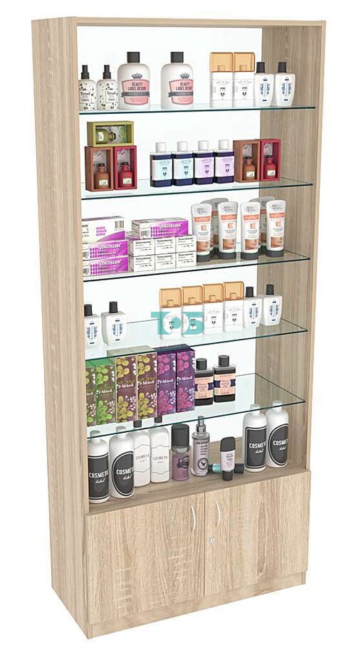 Витрина СЭСП-О №1-400 (З/C - Стекло) со стеклянными полками