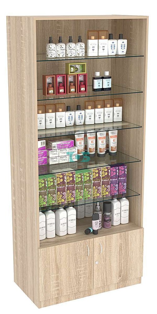 Витрина СЭСП-О №1-500 (З/C - ДВП) со стеклянными полками