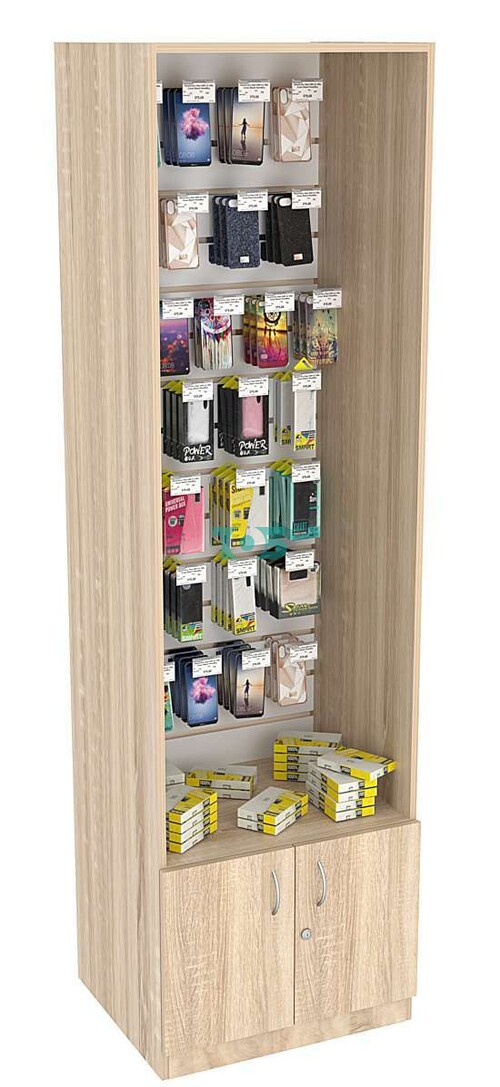 Витрина выставочная СЭСП с экономпанелью №2-500 (открытая)