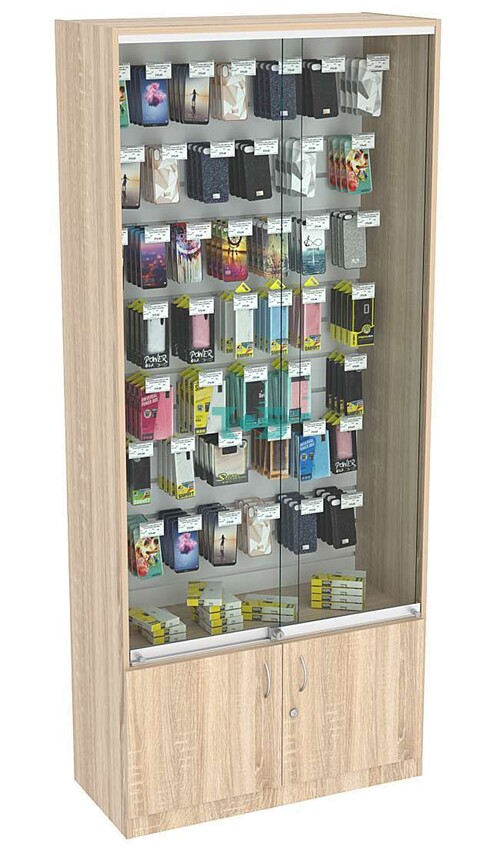 Витрина высокая СЭСП с экономпанелью №1-400 (закрытая)