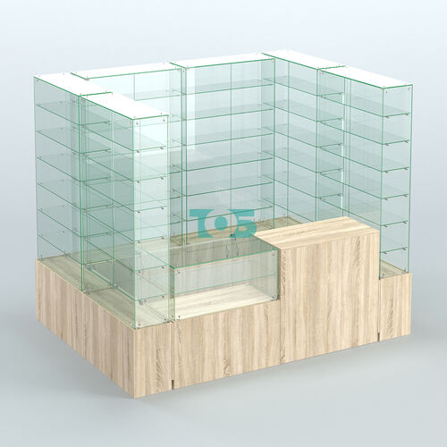 Павильон ИСТРА (глубина витрин-300мм) №2в (4, 32 кв.м)