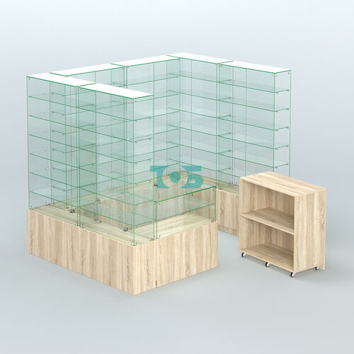 Павильон ИСТРА (глубина витрин-300мм) №2в (4, 32 кв.м)