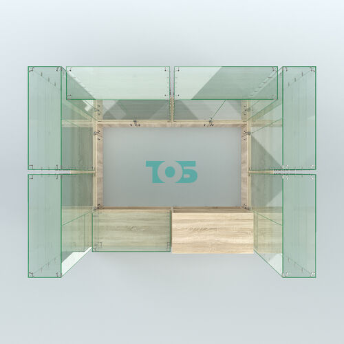 Павильон ИСТРА (глубина витрин-300мм) №2в (4, 32 кв.м)