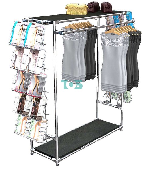 Вешало для продажи колгот и одежды с платформой TD-38-Д11 №1-3