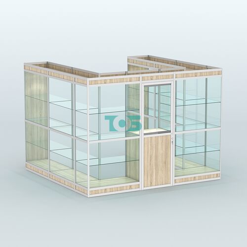 Павильон из профиля пристенный №5в (6,75 кв. м)