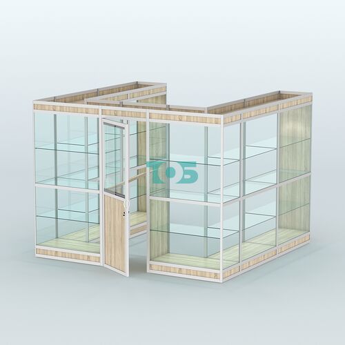 Павильон из профиля пристенный №5в (6,75 кв. м)