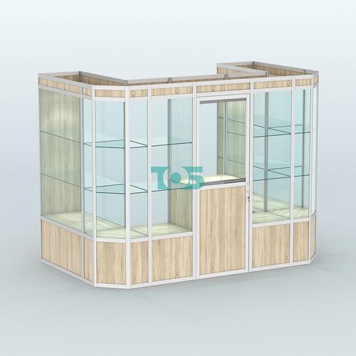 Павильон из профиля пристенный №6а (4,05 кв. м)