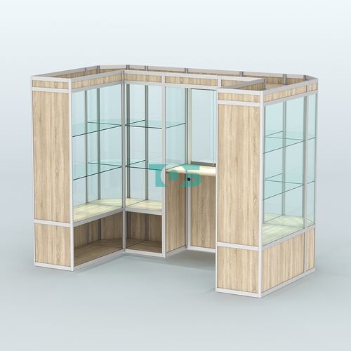 Павильон из профиля пристенный №6а (4,05 кв. м)