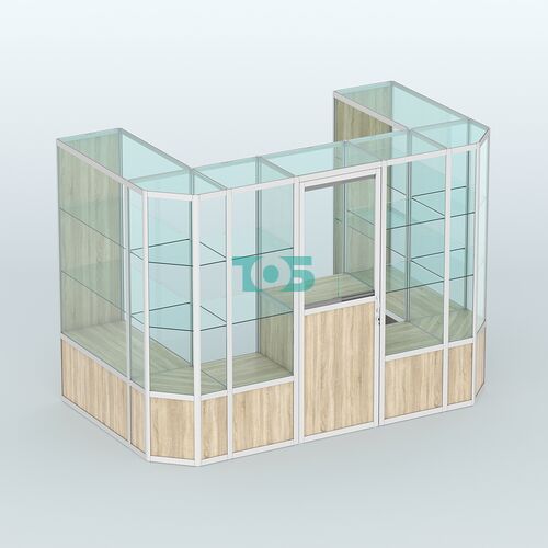 Павильон из профиля пристенный №6б (4,05 кв. м)