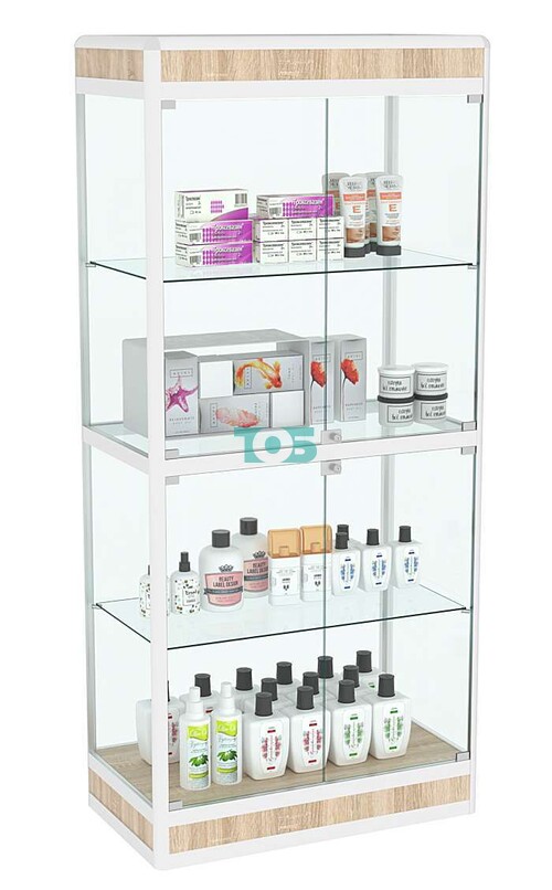 Витрина из профиля №3 (метровая) (задняя стенка - стекло)