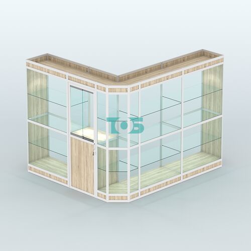 Павильон из профиля угловой №3в (5,5 кв.м)