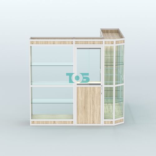 Павильон из профиля угловой №3в (5,5 кв.м)