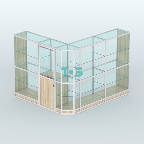 Павильон из профиля угловой №3г (5,5 кв.м)