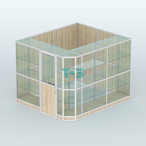 Павильон из профиля угловой №6г (5,5 кв.м)