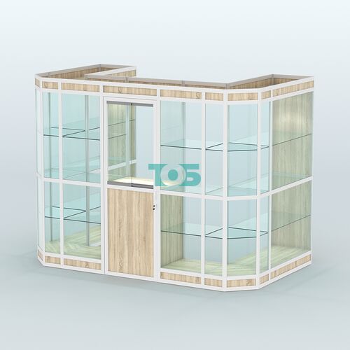 Павильон из профиля пристенный №6в (4,05 кв. м)