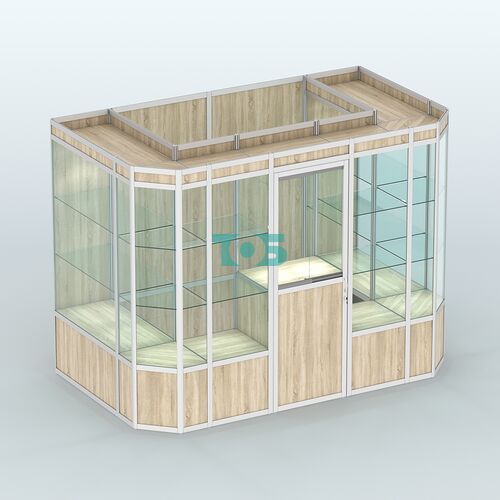 Павильон из профиля пристенный №10а (4,05 кв.м)