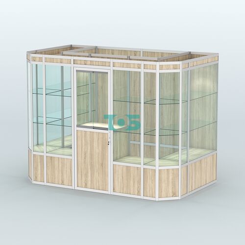 Павильон из профиля пристенный №10а (4,05 кв.м)