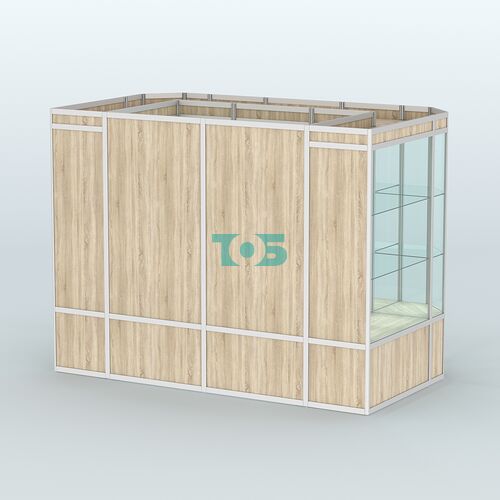 Павильон из профиля пристенный №10а (4,05 кв.м)