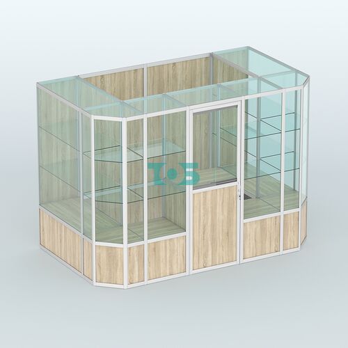 Павильон из профиля пристенный №10б (4,05 кв.м)